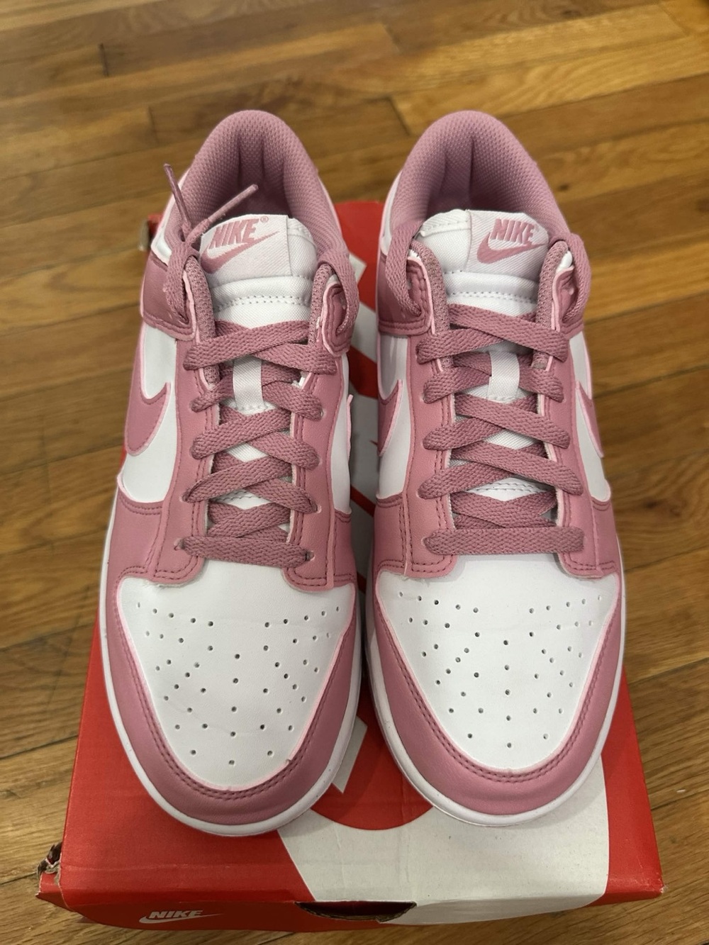 *Used* Nike Dunk Low Women White Pink (DD1873-112) Size 8W - Picture 8 of 11